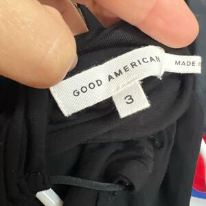 Good American Classic Black Trousers